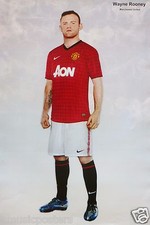 PÓSTER DE WAYNE ROONEY - MANCHESTER UNITED FC "DE PIE EN UNIFORME" - Fútbol/Fútbol