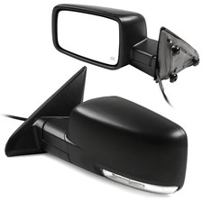 Power Heated Turn Signal Puddle Light Side Mirrors For 2009-19 Dodge Ram 1500