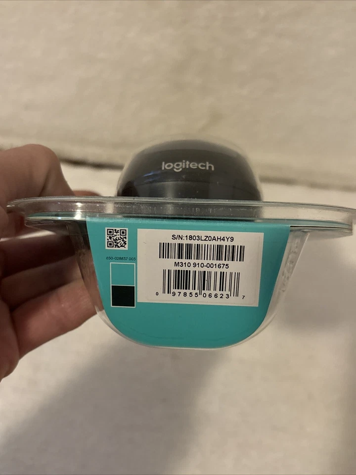 Logitech M310 Advanced Full Size Wireless Mouse Black/Gray NEW SEALED FREE SHIP - Image 4 of 4