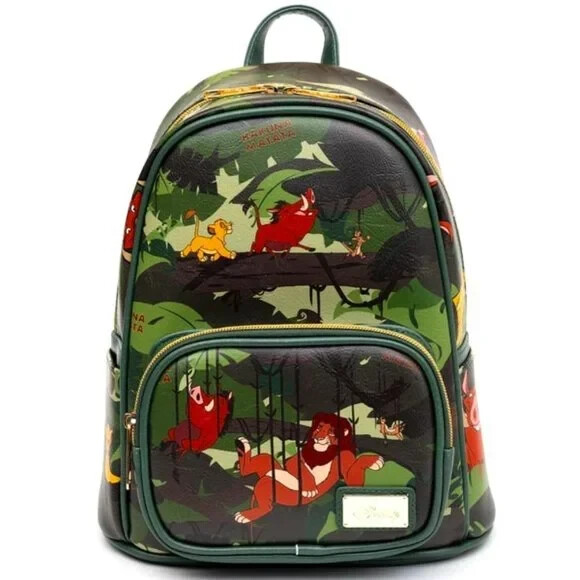 Loungefly Disney The Lion King Simba and Friends Mini Backpack EXCLUSIVE DROP: Loungefly Lion King Simba, Pumbaa & Timon  main image 4