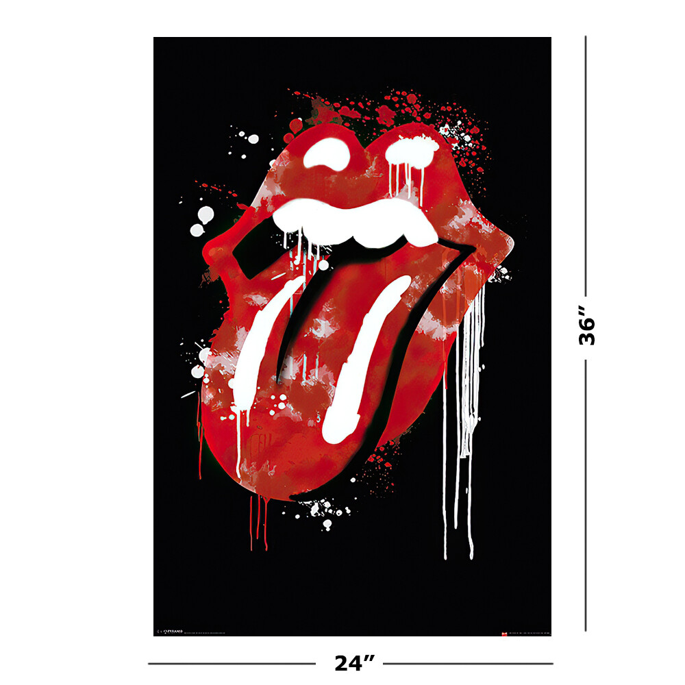 The Rolling Stones - Graffiti Tongue - Music Poster / Print