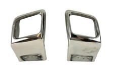 Adatto per Range Rover Evoque Punte di Scarico Dinamiche Cromate Terminali Cromate 2016-19