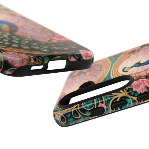 Pink Phone Case Peacock Stained Glass Phone Case iPhone 16 15 14 13 S24 S23 S22 - 第 164/245 張圖片