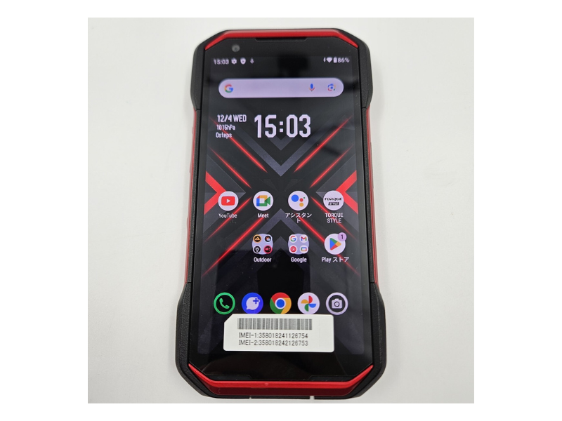 TORQUE G06 レッド 6GB 128GB KYG03 赤 レッド torque g06 ケース