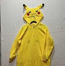 Pikachu Halloween Cosplay Costume One Piece for Unisex Adults - LARGE