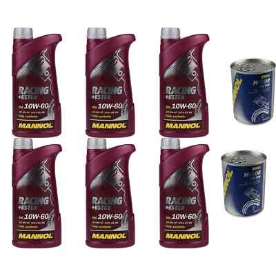 6L Motoröl MANNOL Racing+Ester 10W-60 2x MANNOL Motor Doctor ADDITIV