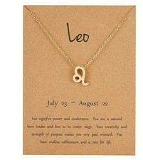 Zodiac Sign Pendant Charms LEO Necklace Choker