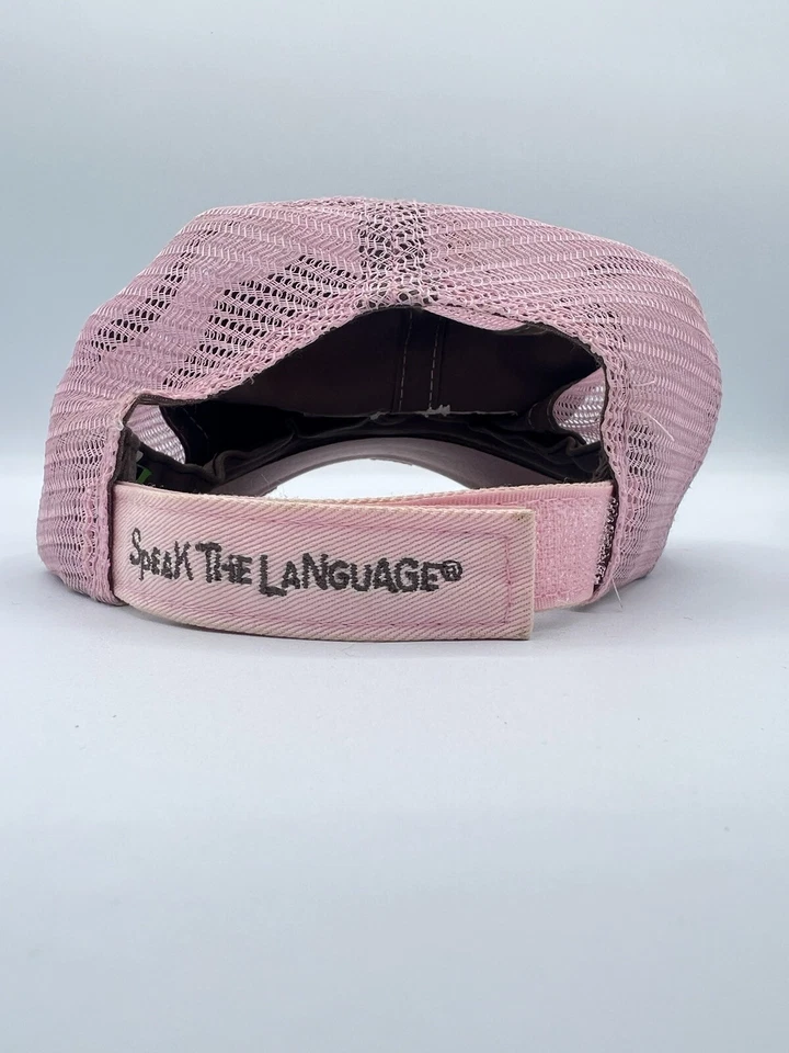 Primos Women’s Hunting Hat Brown Pink Adjustable Baseball Speak The Language 76 - Image 4 of 4