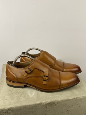 Clarks Mens Leather Tan Brown Craft Arlo Master Shoes Size EU 42.5 / US 9