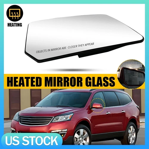 Right Side Heated Power Mirror Door Glass Fit For GMC Acadia CHEVROLET Traverse