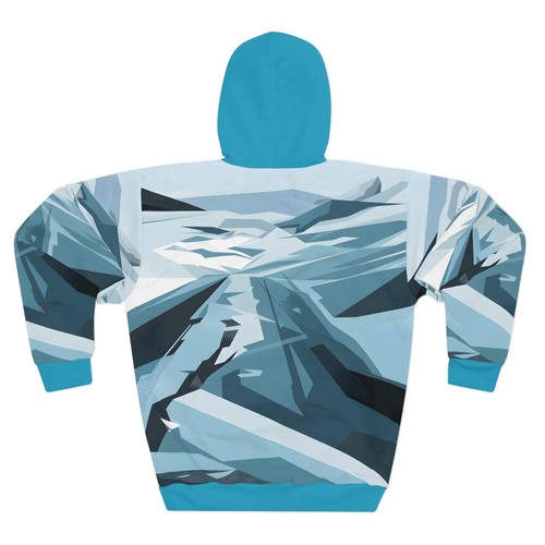 Frozen Tundra Hoodie All Over Print Winter Landscape Pullover Outdoor Travel  - Picture 3 of 25