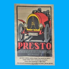 Poster Lithograph Early 20 Century "Presto" European Print At Museum Jerusalem 