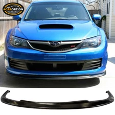 Fits 08-10 Subaru Impreza WRX STI CS Style Front Bumper Lip Spoiler Bodykit PU