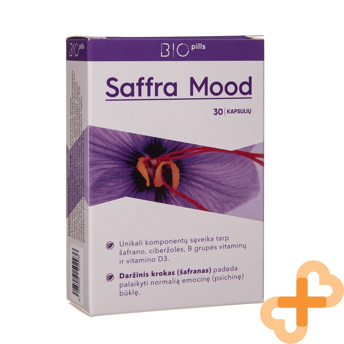 SAFFRA MOOD 30 Capsules Nervous System Brain Function Fatigue Supplement