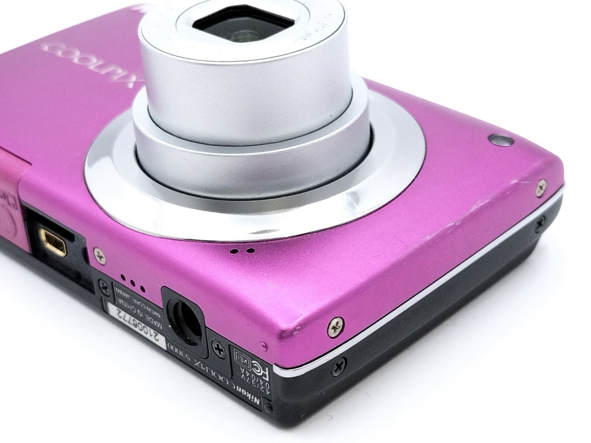 Nikon COOLPIX S3000 Vivid Pink 12.0 MP 4x Zoom Compact