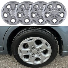 Bolt-on Silver Wheel Covers Hubcap 4pc Set For 2010-2012 Ford Fusion Se 17