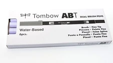 (Lot of 6) - Tombow 56569 Dual Brush Pen Art Marker, ABT 620 Lilac - NEW!