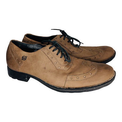 Born Brown Leather Wingtip Brogue Oxford Men display picture 2