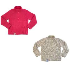 Member's Mark Girl's Snap Placket Cuddly Sherpa Pullover W/ Pockets Relaxed Fit