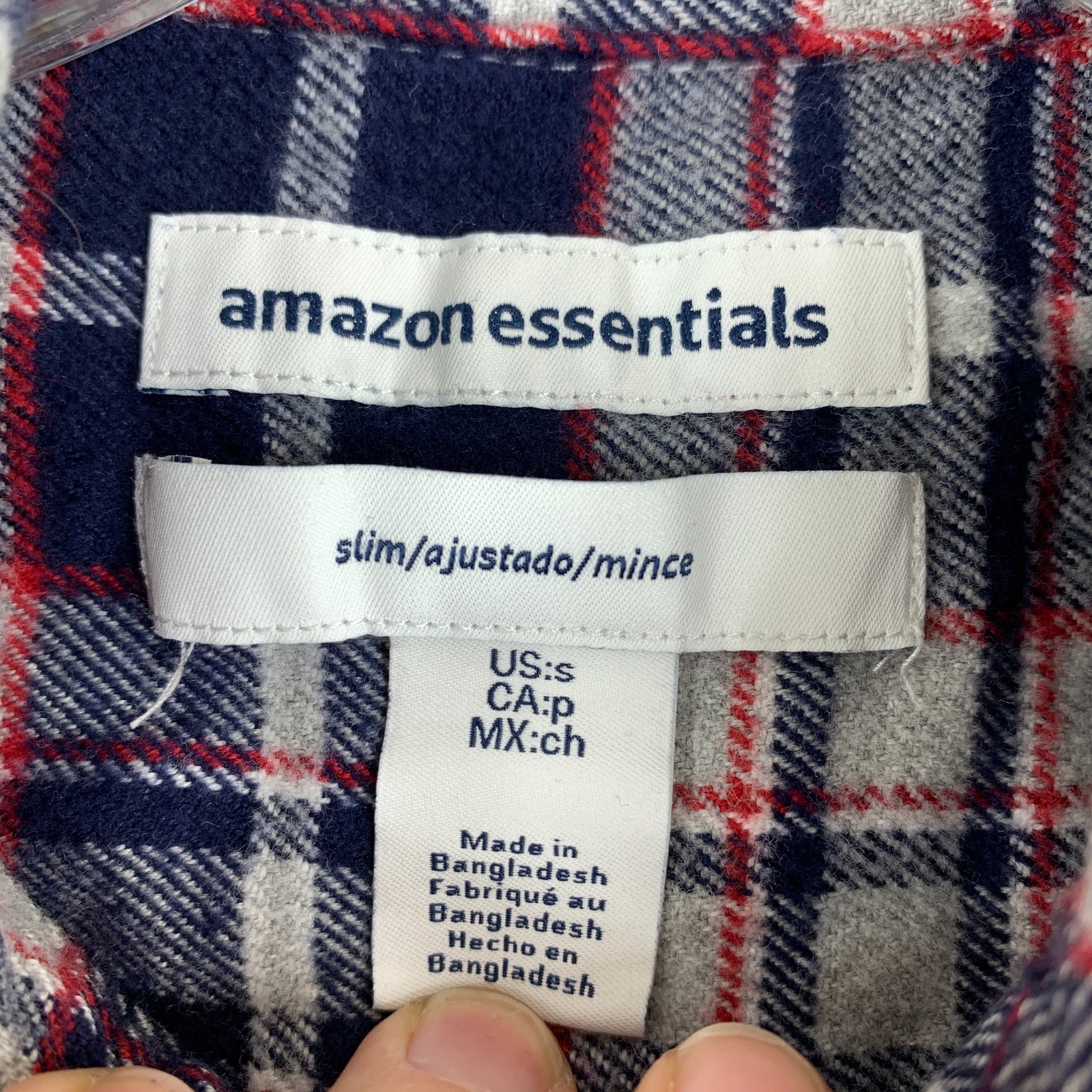 Amazon Essentials Slim Flannel Button Up Shirt Me… - image 3