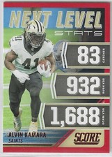 2021 Score Next Level Stats Red #NL20 Alvin Kamara New Orleans Saints Tennessee