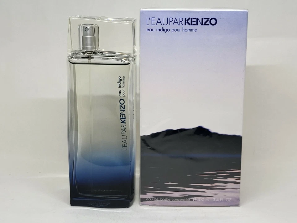 L'eau Par KENZO Eau Indigo Pour Homme 3,4 OZ EDT ¡100 ml concentrado! ¡Descatalogado! Foto 2 de 4