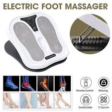 Electric Foot Massager EMS Booster Foot Leg Blood Circulation Pain Relief+Remote