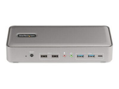 129UE-USBC-KVM-DOCK StarTech.com Dual-Laptop USB-C KVM Docking Station, Dual ~D~