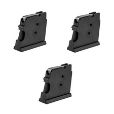 LOT of 3 CZ-USA 22 WMR/17 HMR 455 OEM Rifle 5 Round Magazine, Polymer - 12010