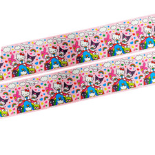 1.5" High Quality Satin Sanrio Kitty And Friends Ribbon By YARD