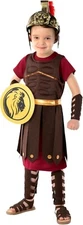 Kids Gladiator Costume + Shield S - XL Boys Roman Warrior Soldier Halloween
