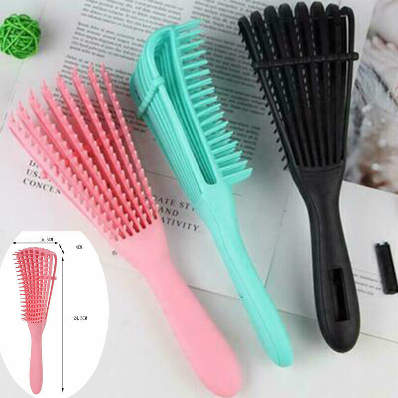 Anti-Static Detangling Hair Brush with Scalp Massage and Multifunction Design-image