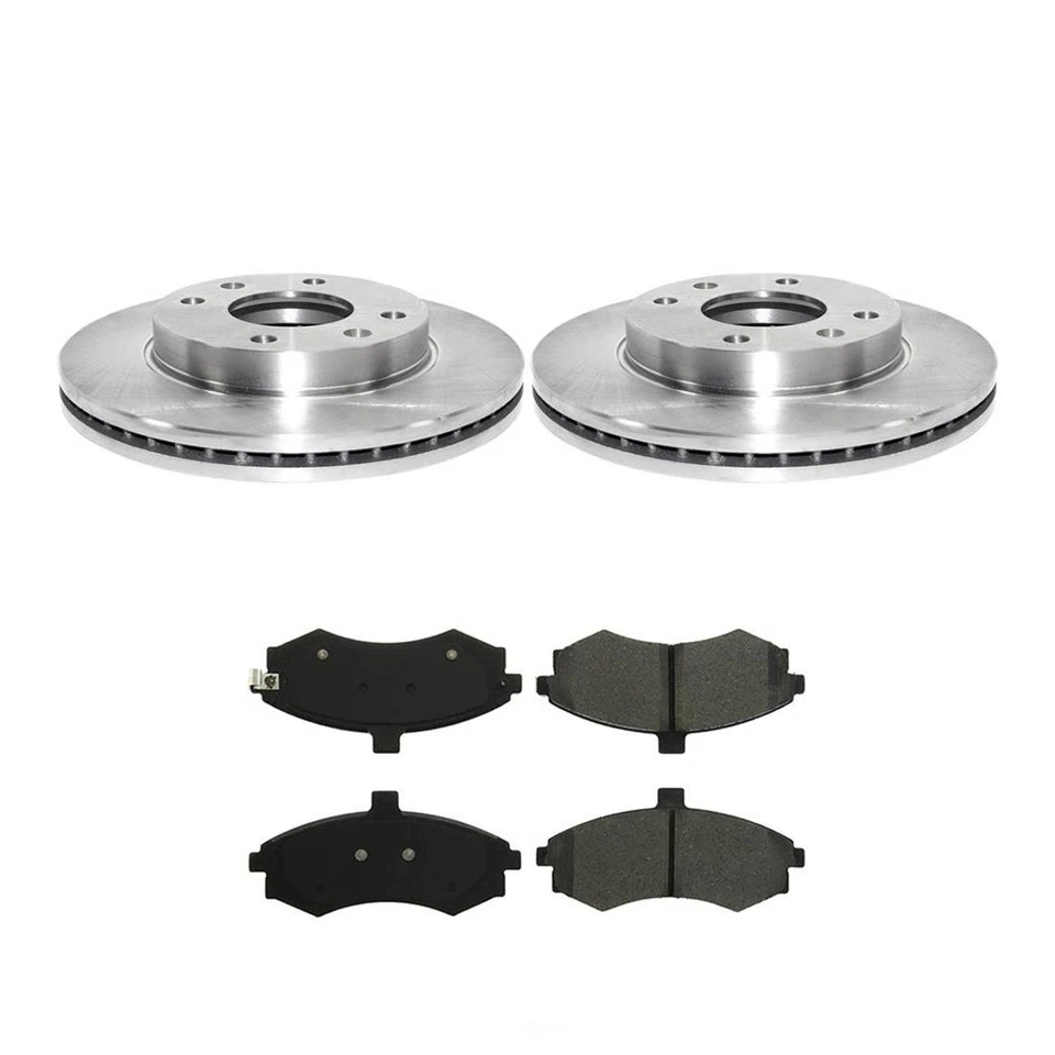 Rotores de freno delanteros y pastillas de freno de cerámica para Hyundai Elantra 2002-2004 Foto 2 de 4