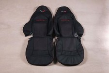 Chevrolet Corvette C5 Custom Made Real Leather Seat Covers For Sport Seats Black