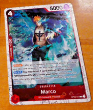 ONE PIECE THE BEST PRB01 ENGLISH CARD HOLO FOIL CARTE MARCO OP02-018 NM