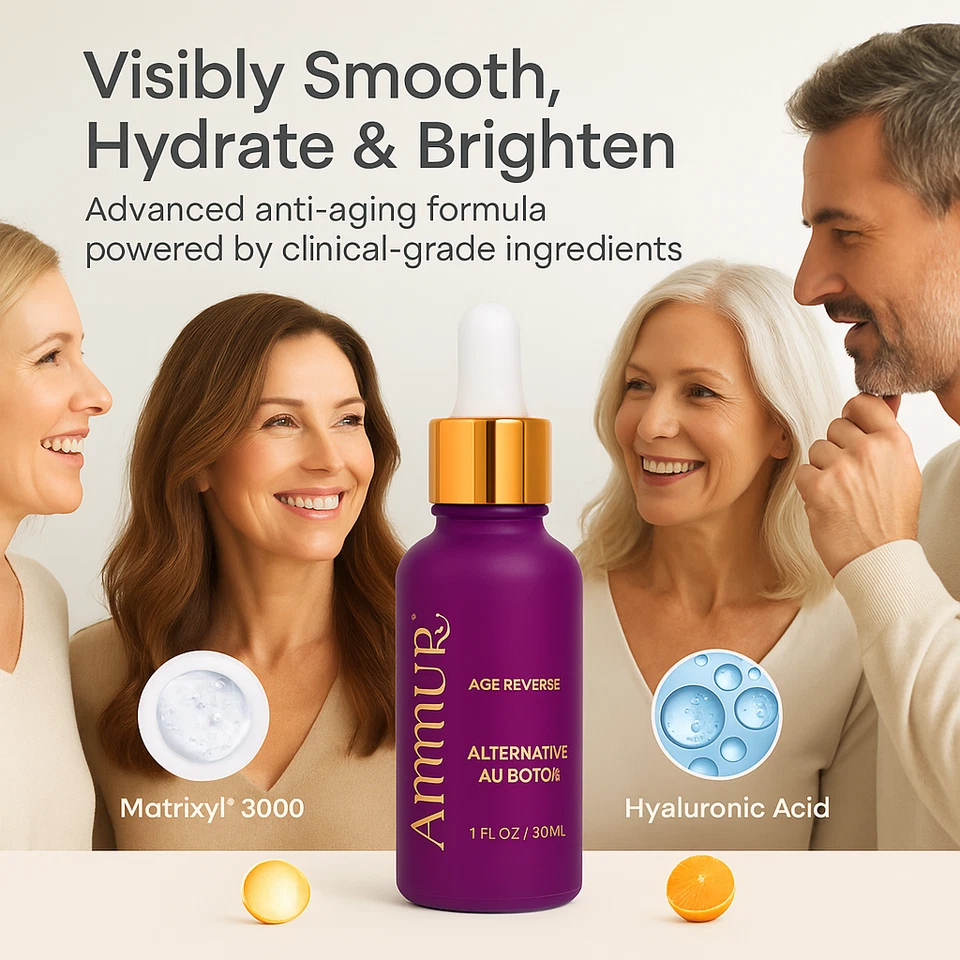 Ammuri Anti-Ageing Face Serum 30ml – Lifts, Firms, Brightens Skin | UK Made - Image 2 of 4