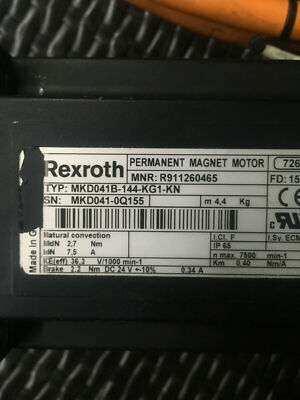Urgent Delivery Rexroth SERVO MOTOR MKD041B-144-KG1-KN Refurbished