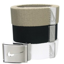 NWT  NIKE GOLF MEN'S WEB BELT 3 IN 1 PACK MULTI COLOR UP TO 42"