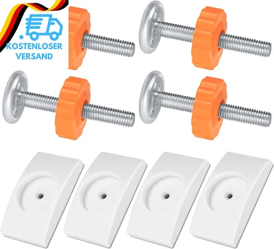 CENTS MATTER 4 STK Druckschrauben Und 4 STK Sicherheits Wandschutz Pads, Treppengitter Schrau