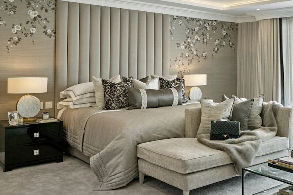 Wall mounted velvet headboard deals