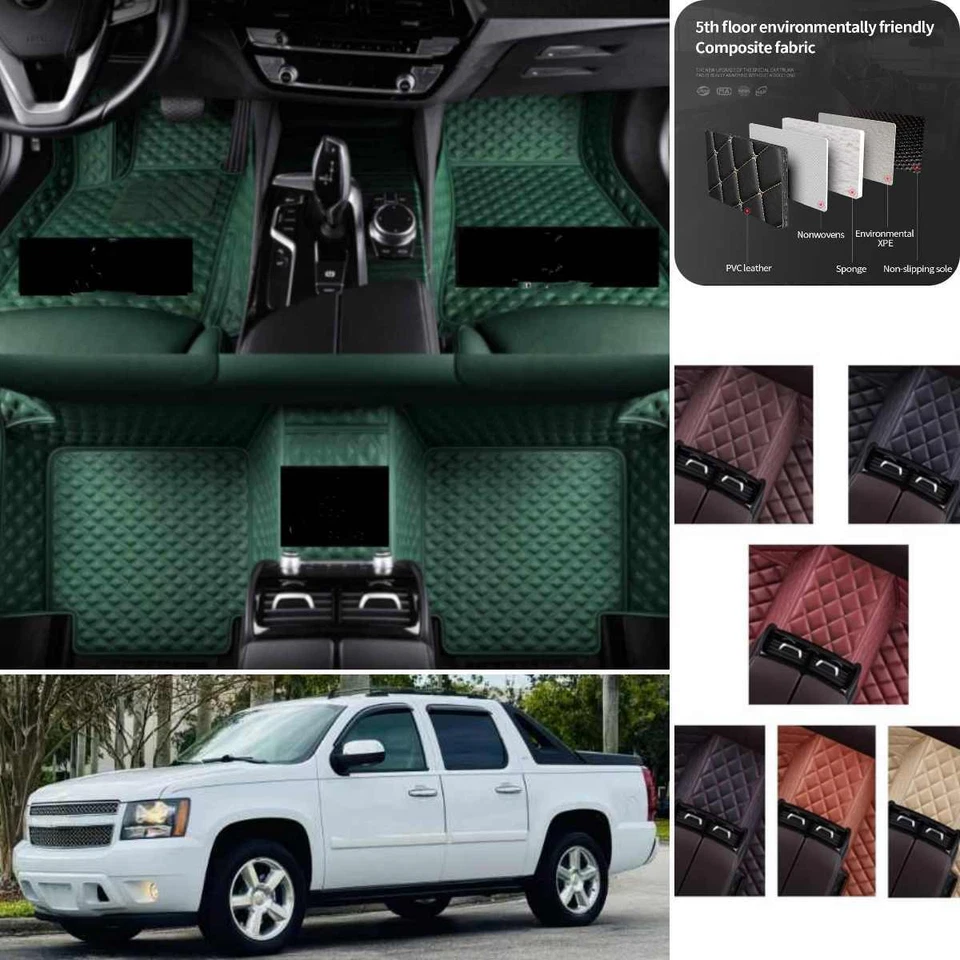 For Chevrolet Avalanche 2002-2025 Car Floor Mats Luxury Custom Carpets Non-Slips — 第 2/4 张图片