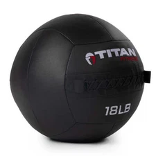 Titan Fitness 18 LB Composite Wall Ball, Soft Shell Poly-Composite Laminate
