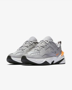 nike m2k tekno grey and orange