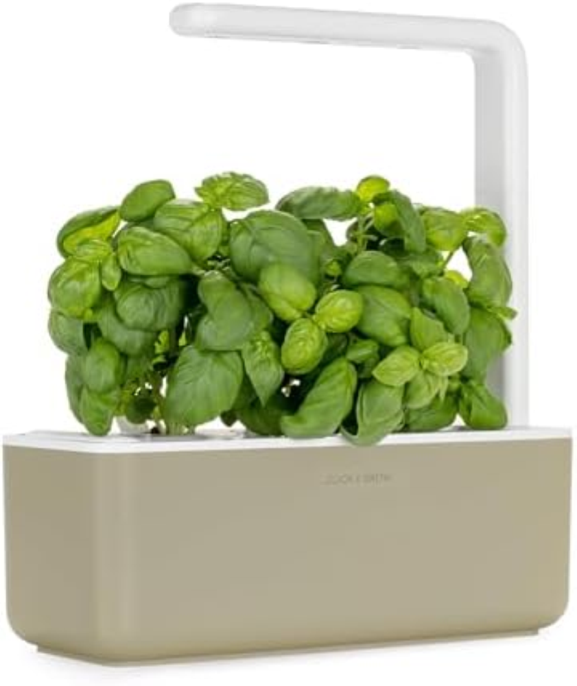 Click & Grow Smart Garden Orto in Casa, Kit Completo con 3 Capsule di Basilico,