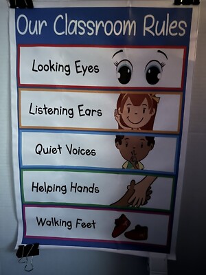 Our Classroom Rules Canvas Poster 12x18  UNFRAMED