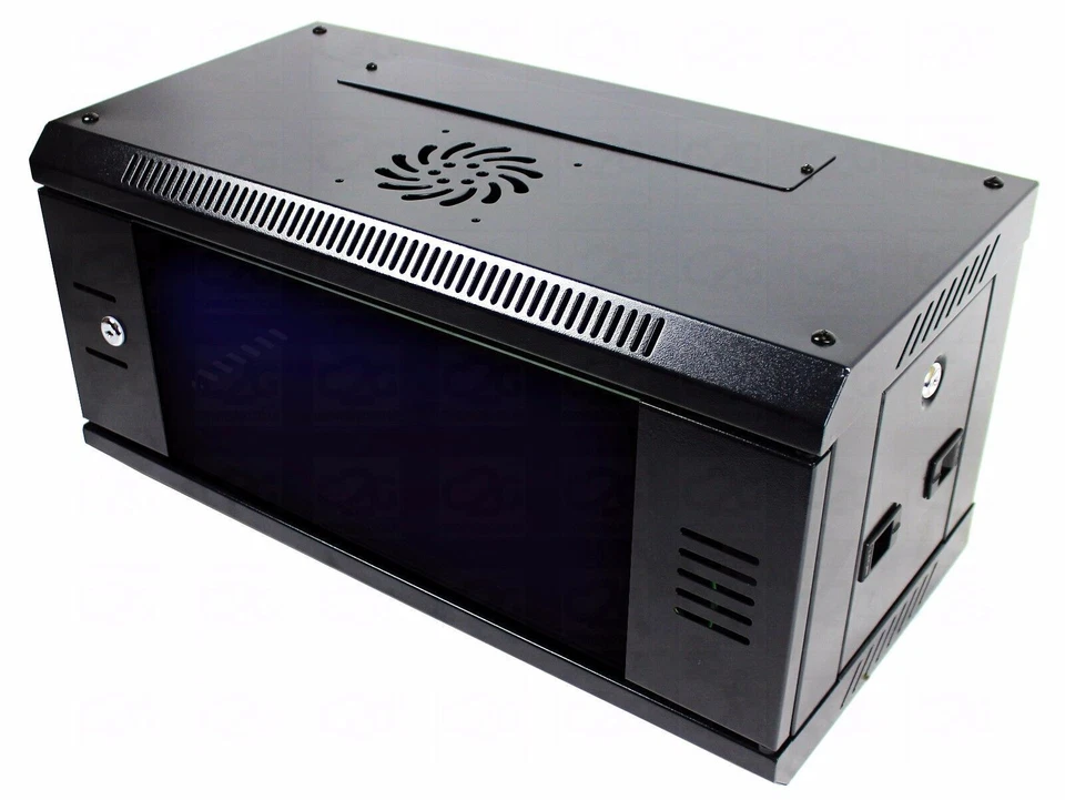 19" 10" 4U 6U 9U 12U 15U Network Data Cabinet Comms Wall Rack Patch Panel Switch - Image 2 of 4