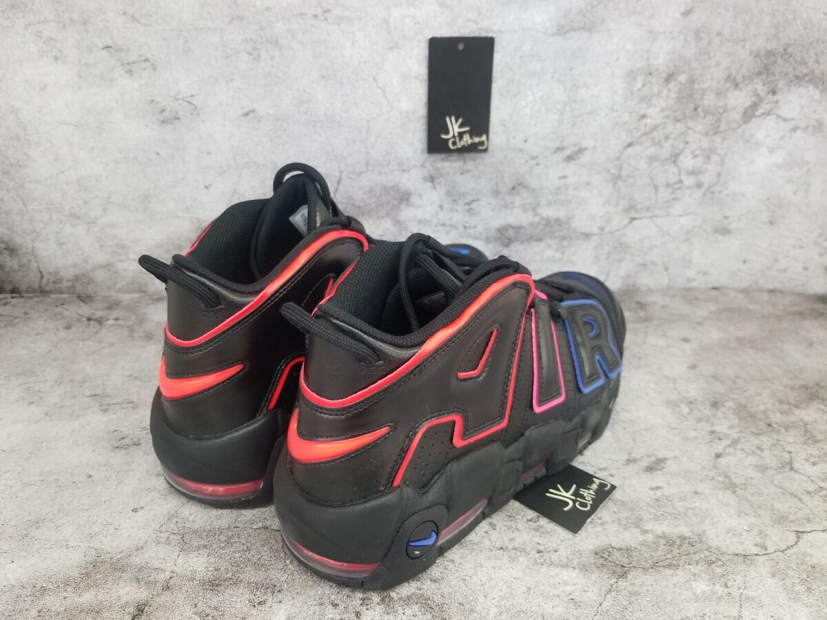 Men's Size 11 Nike Air More Uptempo 96 Electric Black/Red Men's Size 11 Nike Air More Uptempo 96 Electric Black/Red