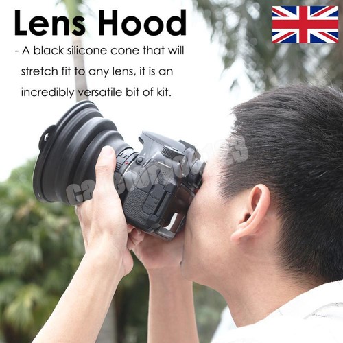 Reflexionsfreie zusammenklappbare Silikon-Objektivhaube für Kameratelefon (klein) *