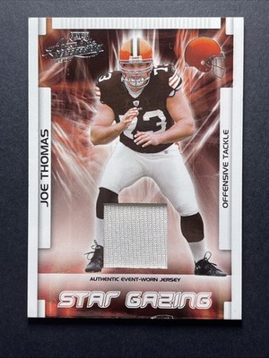 2007 Playoff Absolute Memorabilia Star Gazing Joe Thomas #SG-31 RC /100 Damage
