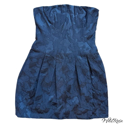 Abito corsetto interno senza spalline uccellino nero Alexander McQueen TG IT 44 US 8